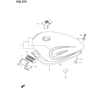 FUEL TANK (MODEL K4)