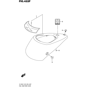FUEL TANK FRONT COVER (VL1500TL7 E28)