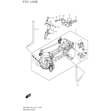 THROTTLE BODY (SV650XAM4 E28)
