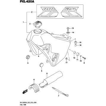 FUEL TANK (DR-Z400SL9 E03)