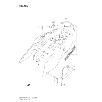 FRAME COVER (GSX1300RZK7)