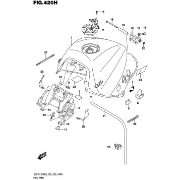 FUEL TANK (GSX-S1000AZL8 E33)