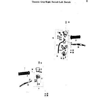 THROTTLE GRIP-RIGHT SWITCH-LEFT SWITCH