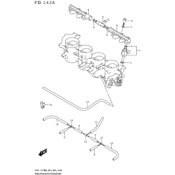 THROTTLE BODY HOSE/JOINT (E03,E28)