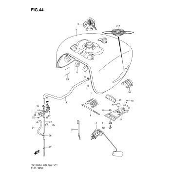 FUEL TANK (VZ1500L3 E28)