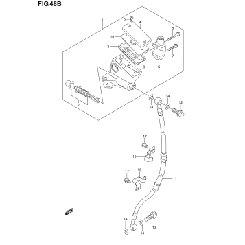 FRONT MASTER CYLINDER (GS500FK4/K5/K6)