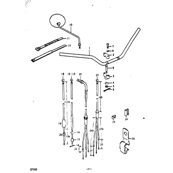 HANDLEBAR - CONTROL CABLE