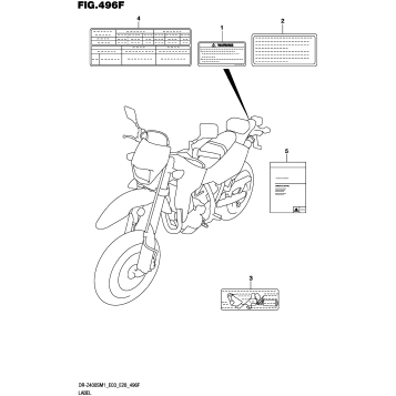 LABEL (DR-Z400SM:E33)