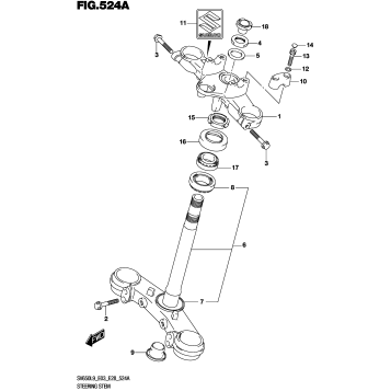 STEERING STEM (SV650L9 E03)