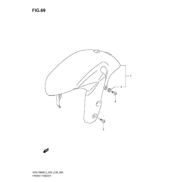 FRONT FENDER (GSX-R600L3 E33)