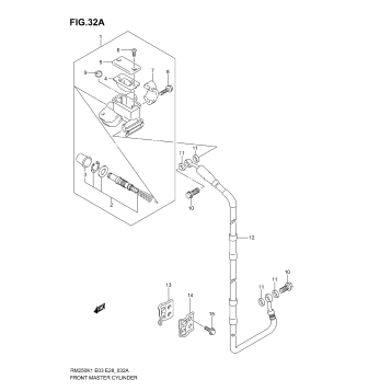 FRONT MASTER CYLINDER (MODEL K4/K5/K6)
