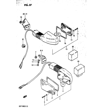 TURN SIGNAL LAMP (GS1100ESD)