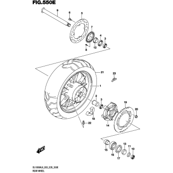 REAR WHEEL (DL1000AL9 E28)