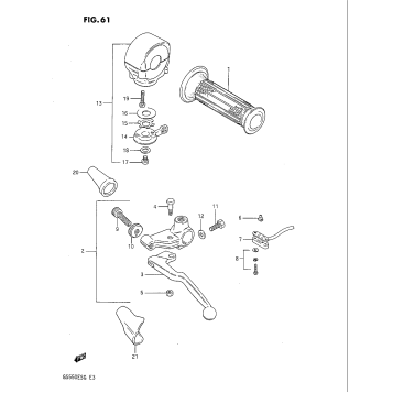 LEFT HANDLE SWITCH (GS550EF/EG)