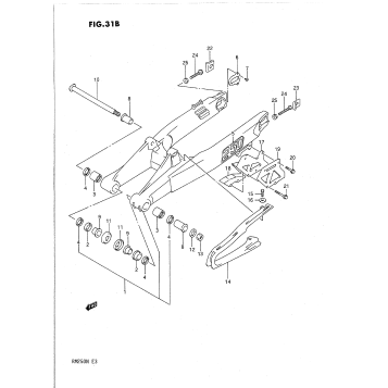 REAR SWINGING ARM (MODEL N)