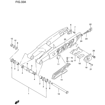 REAR SWINGING ARM (MODEL V)