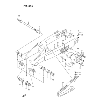 REAR SWINGING ARM (M/N)