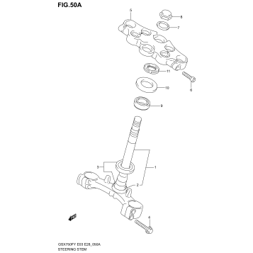STEERING STEM (MODEL K3)