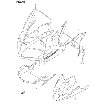 COWLING BODY (SV1000SK3/SK4)