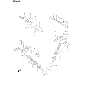 CAM SHAFT - VALVE (MODEL R/S)