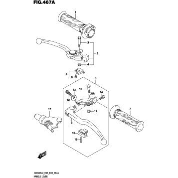 HANDLE LEVER (DL650A)