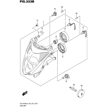 HEADLAMP (GSX1300RAL6 E28)