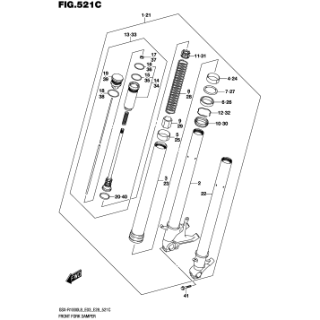FRONT FORK DAMPER (GSX-R1000AL8 E03)