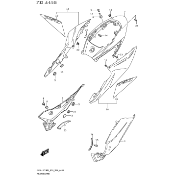 FRAME COVER (GSX-S750Z,GSX-S750ZA)