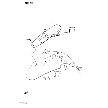 FRONT FENDER (GS1150ES3/ESE/ESF)