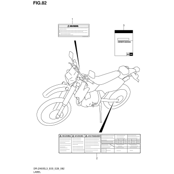 LABEL (DR-Z400SL3 E28)