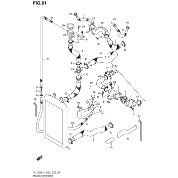 RADIATOR HOSE (VL1500BL4 E03)