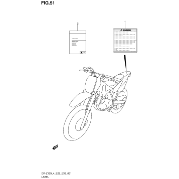 LABEL (DR-Z125LL4 E28)