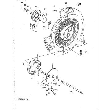 REAR WHEEL (VS700GLEFG/GLEPG)