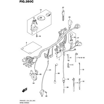 WIRING HARNESS (DR650SEL7 E33)