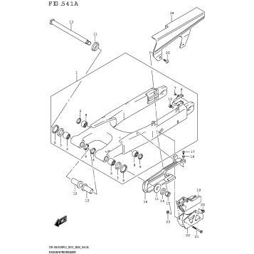 REAR SWINGINGARM (DR-Z400S)
