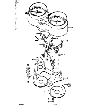 SPEEDOMETER - TACHOMETER (-F.NO.22744)