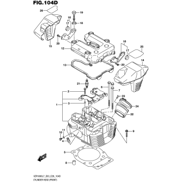CYLINDER HEAD (FRONT) (VZR1800BZL7 E33)