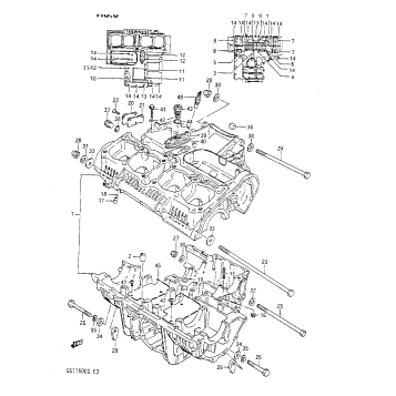 CRANKCASE (GS1150ES3/ESE 102248-/F/F2/G)