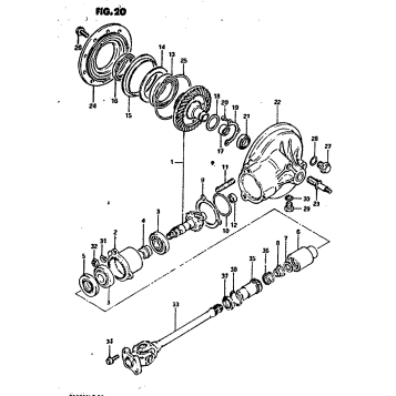PROPELLER SHAFT-FINAL DRIVE GEAR