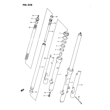 FRONT FORK (MODEL L/M/N/P/R)