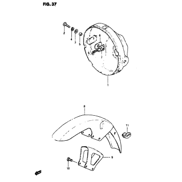 HEADLAMP HOUSING - FRONT FENDER