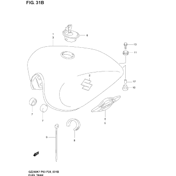 FUEL TANK (MODEL K5/K6)