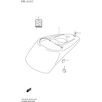 FUEL TANK FRONT COVER (VZR1800BZ:E28)