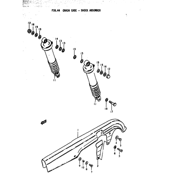 CHAIN CASE - SHOCK ABSORBER