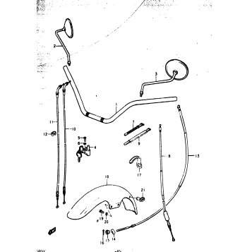 HANDLEBAR - FRONT FENDER