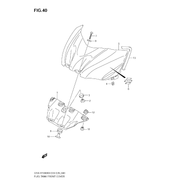 FUEL TANK FRONT COVER