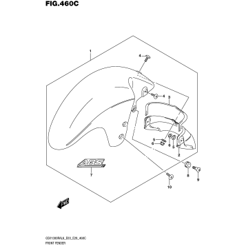 FRONT FENDER (GSX1300RAL6 E33)