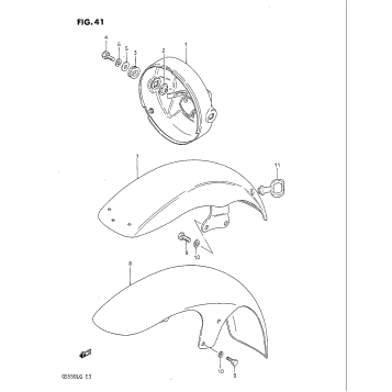 HEADLAMP HOUSING - FRONT FENDER