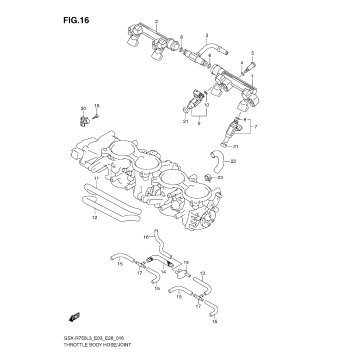 THROTTLE BODY HOSE/JOINT (E28)