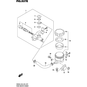 FRONT MASTER CYLINDER (SV650XAL9 E28)